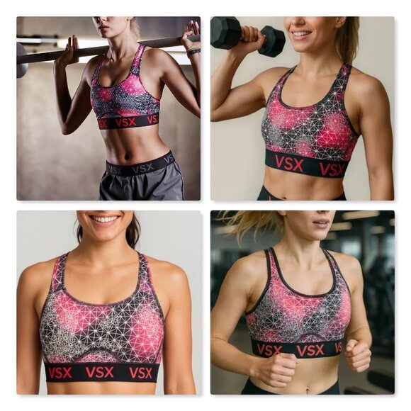 Victoria's Secret VSX The Player Racerback Sport Bra Sz L - Picture 7 of 9